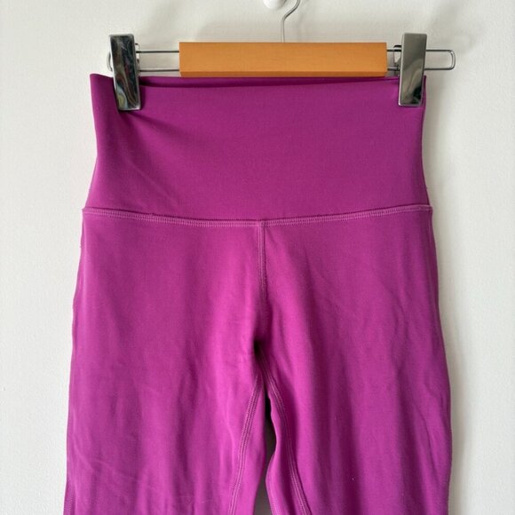 Lululemon Align High-Rise Double Lined Crop Legging 23" Vivid Plum Size 4 - Picture 6 of 10